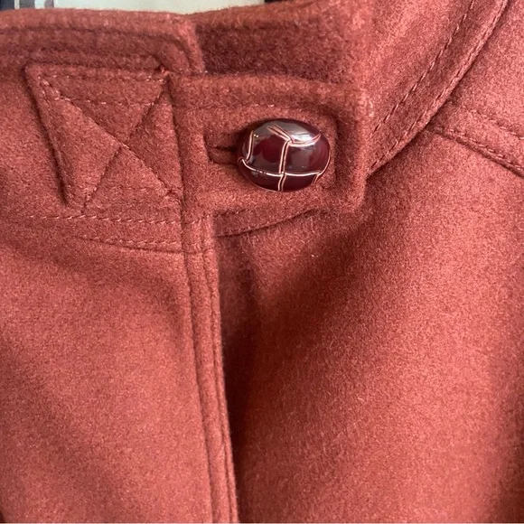 BANANA REPUBLIC Wool Red Rust Jacket Coat Blazer Classic M